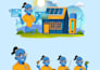 create illustration cartoon character or mascot